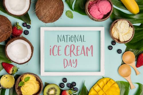Happy National Ice Cream Day - Sunday, July 18, 2021